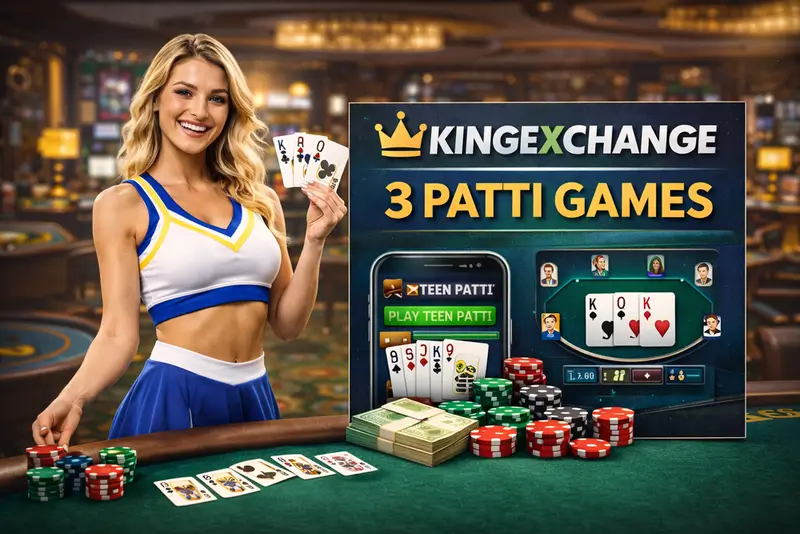 Teen Patti live card game on KingExchange365