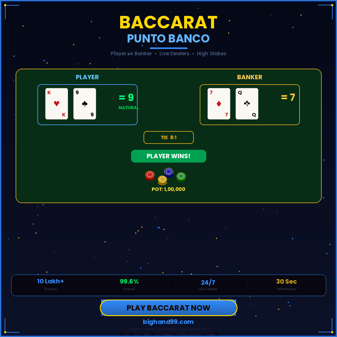 Baccarat live game